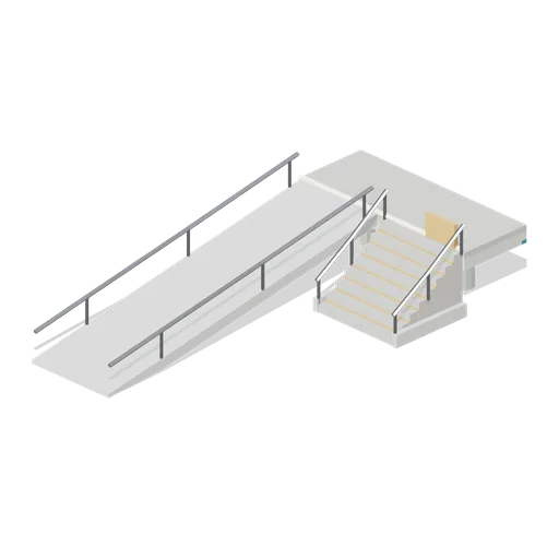 Deck Stair and Ramp Module (Arcology Towers and Skyways)