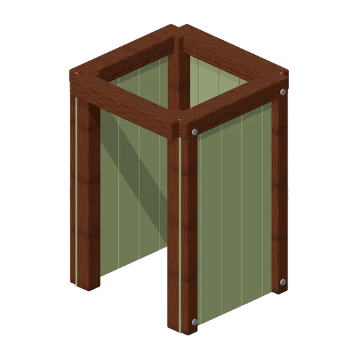 Shower Curtain Frame (Underground Survivor Hideout)