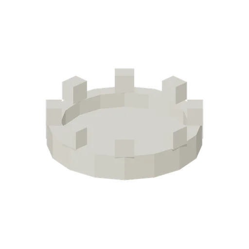Round Tower Battlement (Medieval Castle Construction)