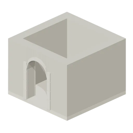 Square Tower Chamber Door (Medieval Castle Construction)