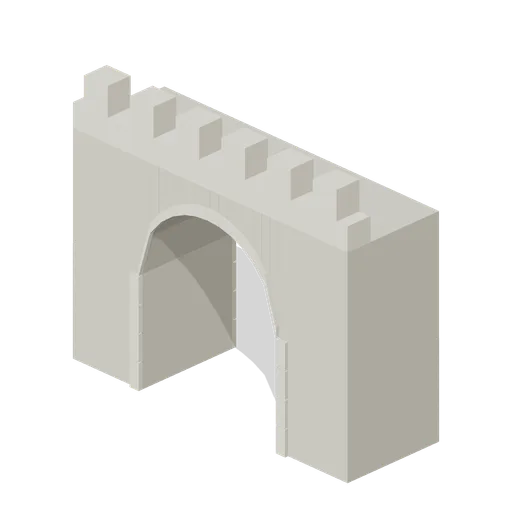 Arch Gateway Wide (Medieval Castle Construction)