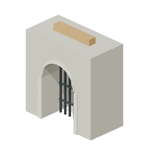 Portcullis Frame (Medieval Castle Construction)