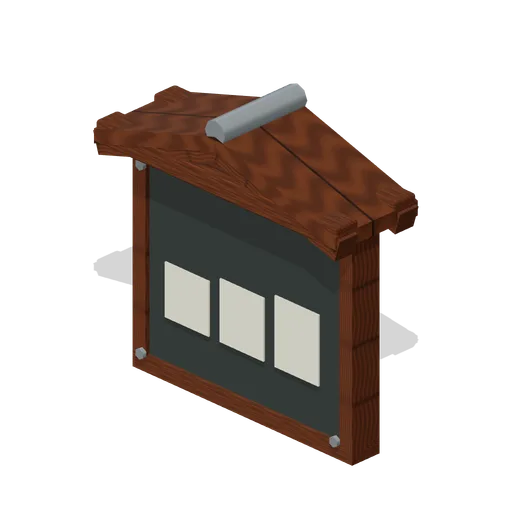 Rest Stop Map Frame (Roadside Survival Stops)