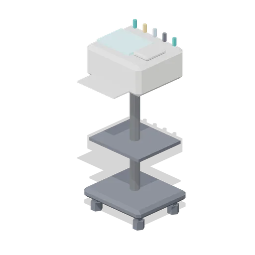 ECG Trolley (Hospital Wards and Clinic Operations)