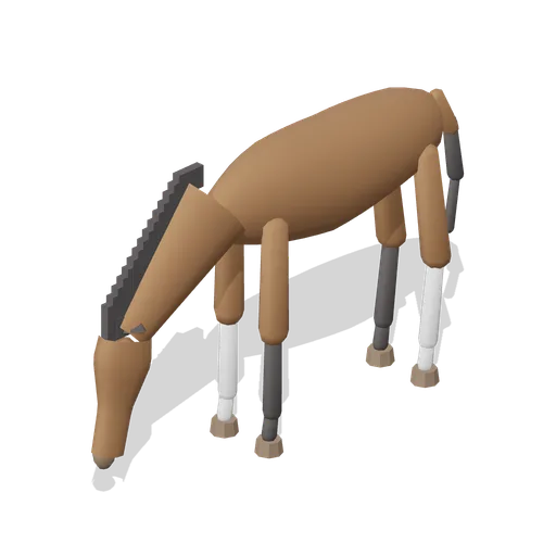 Riding Horse Grazing (Bay) (Horse Stables and Equestrian Yard)