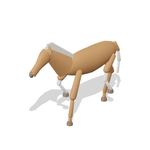 Riding Horse Trotting (Chestnut) (Horse Stables and Equestrian Yard)
