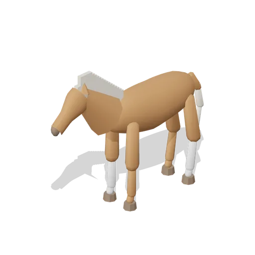 Pony Standing (Chestnut) (Horse Stables and Equestrian Yard)