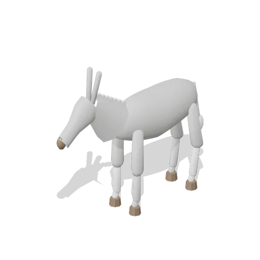 Donkey Standing (Grey) (Equestrian Yard and Stables)