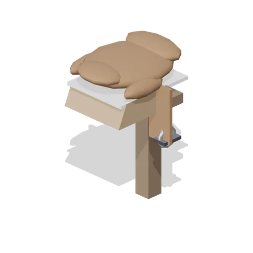 Saddle On Rack (Horse Stables and Equestrian Yard)