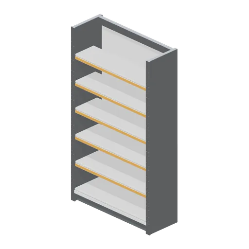 Shop shelving bay 2.4 m (Hardware Store and DIY Warehouse)