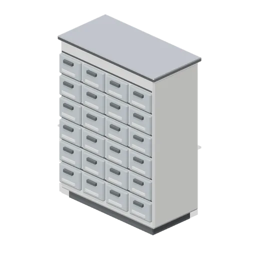 Small parts drawer cabinet (Hardware Store and DIY Warehouse)