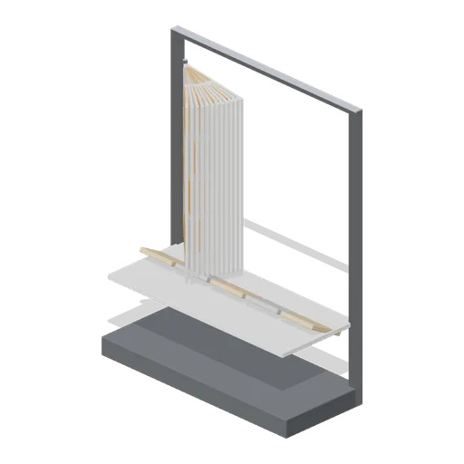 Tile display slider rack (Hardware Store and DIY Warehouse)