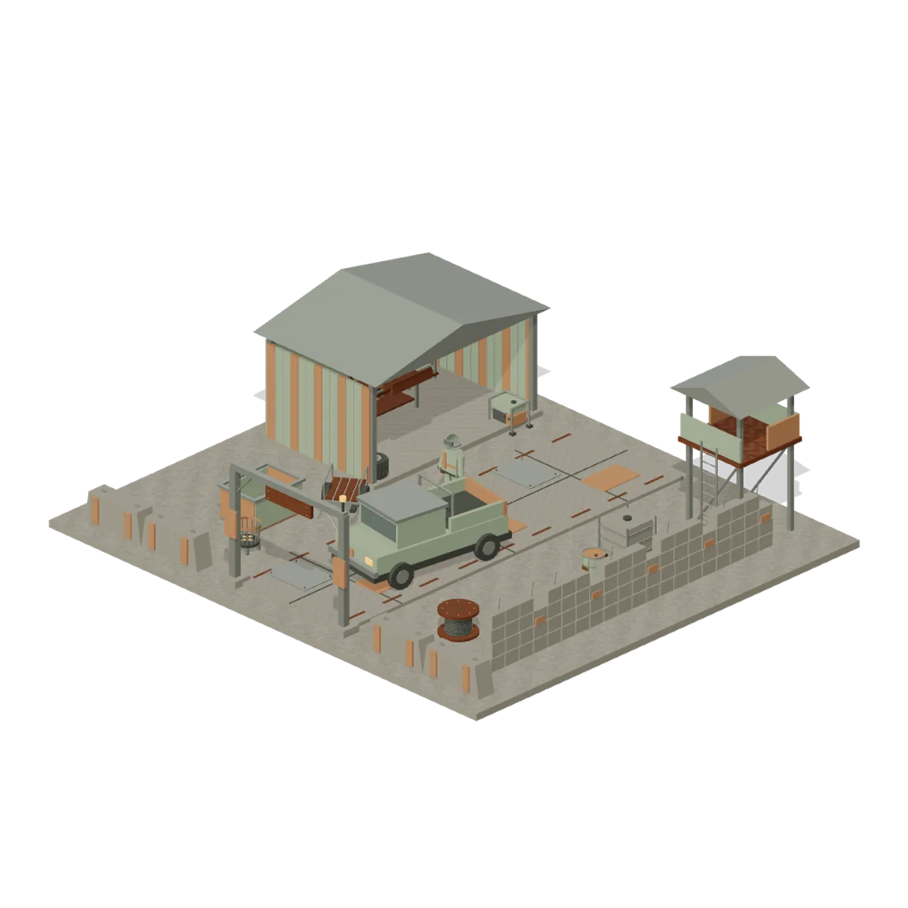 Reclamation Yard assembled scene