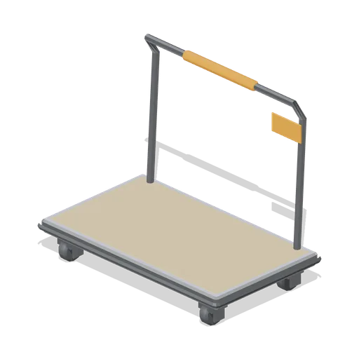 Flatbed platform trolley (Hardware Store and DIY Warehouse)