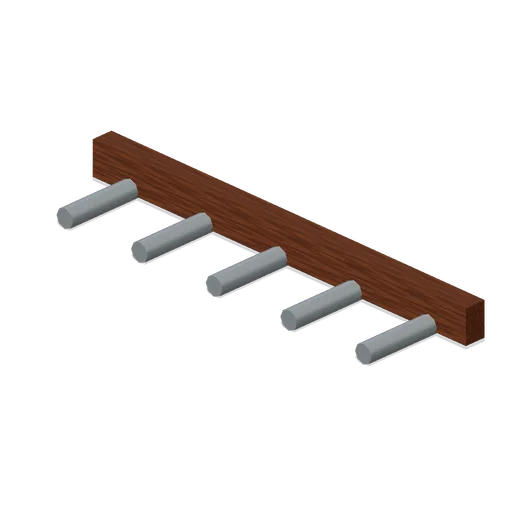 Wall Coat Pegs (Modular Survival Base Builder)