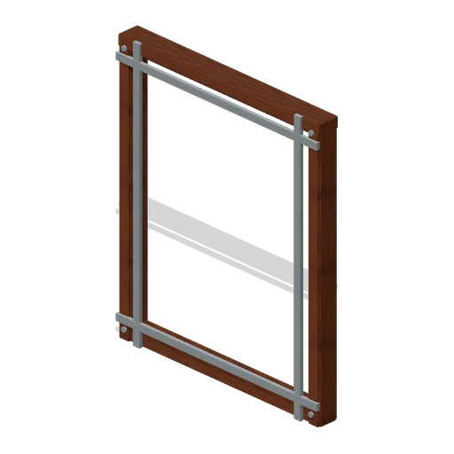 Wall Open Stud Frame Reinforced (Modular Survival Base Builder)