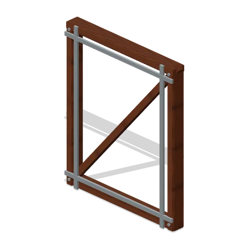 Wall Cross Braced Frame Reinforced (Modular Survival Base Builder)