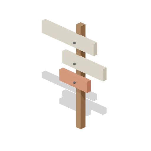 Frontier trail signpost