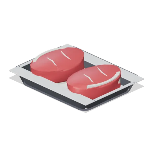 Tray of Steaks (Fresh Produce and Groceries)