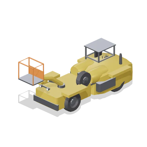 Explosive charging unit (Underground Mine and Shaft Works)