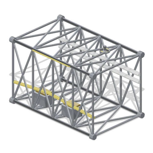 Truss bay segment with utilities (Orbital Station and Docking Bays)