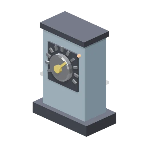 Rotary selector dial on a post (Animated Mechanisms Kit)
