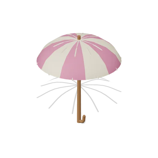 Blush rain umbrella (Almanac Gardens)