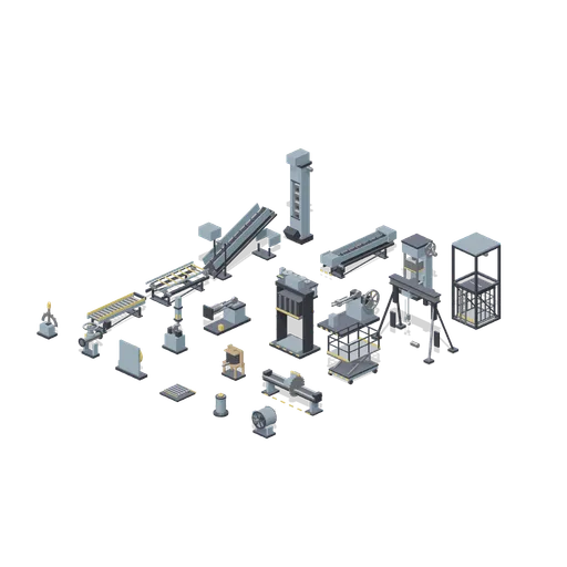 Working machine room (Animated Mechanisms Kit)