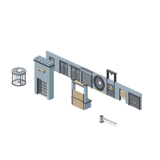 Door and gate wall (Animated Mechanisms Kit)