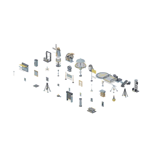 Fixtures and motion yard (Animated Mechanisms Kit)