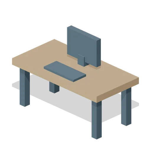 Office Desk (Voxel City Districts)