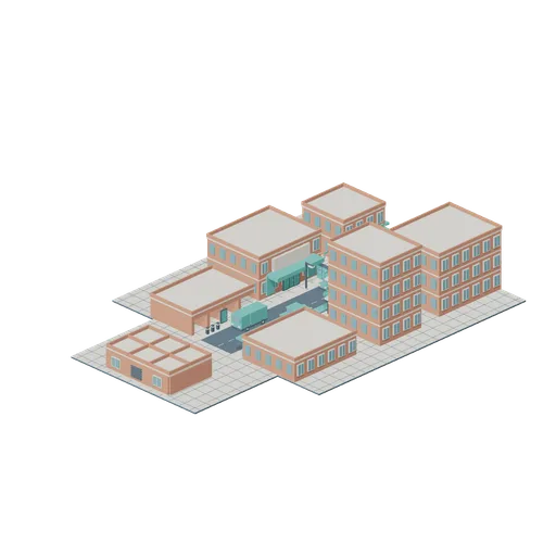 Commercial Corner (Voxel City Districts)