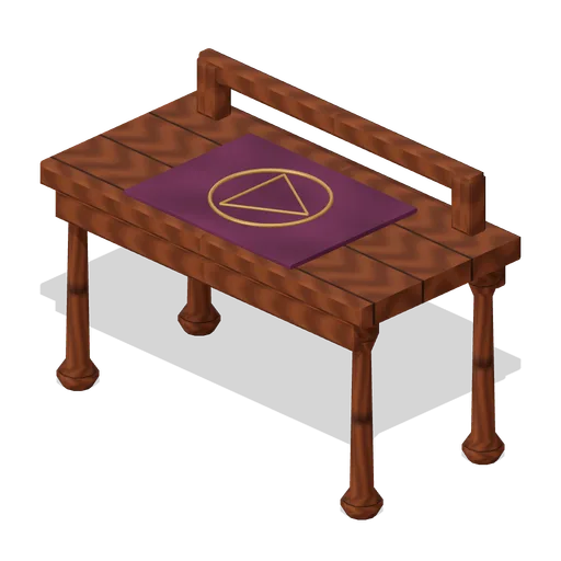 Carved ritual worktable (Hollowwick Halloween)