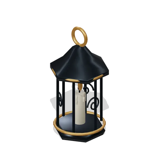 Hexagonal filigree lantern (Hollowwick Halloween)