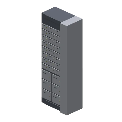 Deposit Box Wall End (Bank Vault Heist Kit)