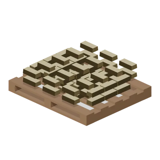 Gold Bar Pallet (Bank Vault Heist Kit)