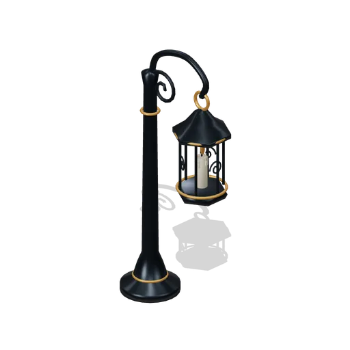 Crooked lantern post (Hollowwick Halloween)