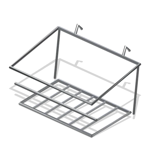 Gridwall wire basket (Retail Store Fixtures and Mall)
