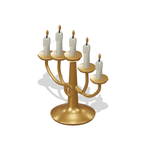 Five-arm crescent candelabrum (Hollowwick Halloween)