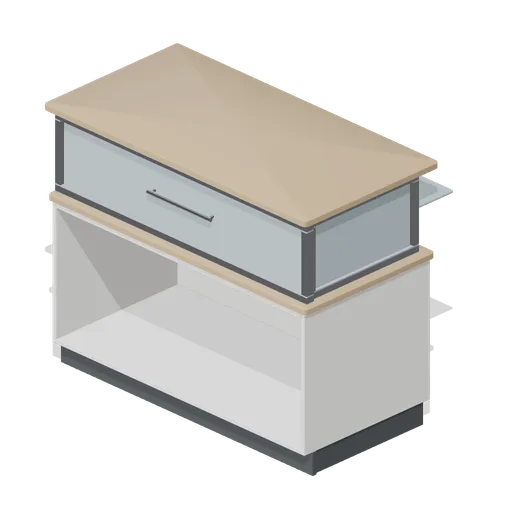 Glazed cash desk display case (Retail Store Fixtures and Mall)