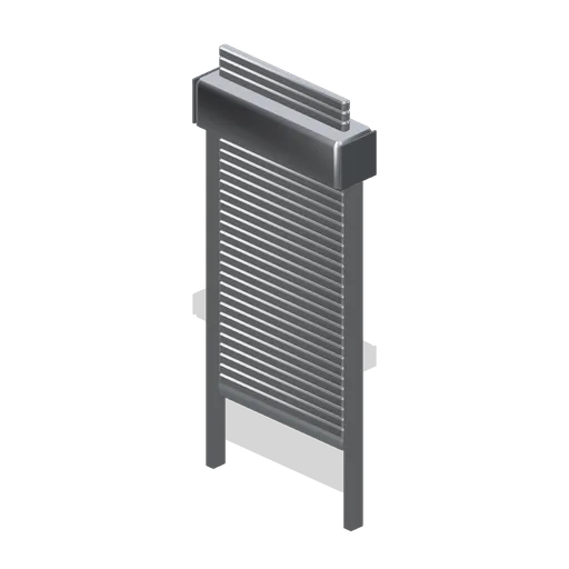 Roller shutter, closed (Retail Store Fixtures and Mall)