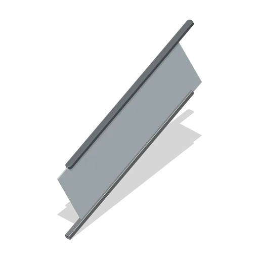 Escalator balustrade section (Retail Store Fixtures and Mall)
