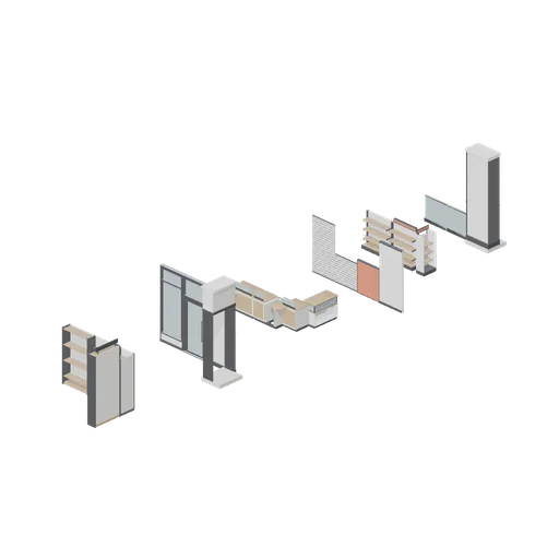 Connector cases (Retail Store Fixtures and Mall)