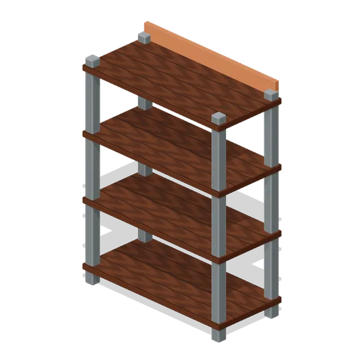 Repaired Equipment Shelf (Salvage and Repair Workshop)
