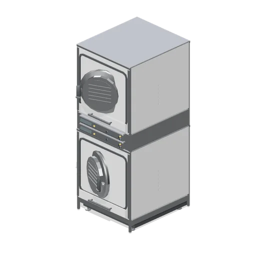 Stacked commercial tumble dryer pair 800 (Laundromat and Cleaning Services)