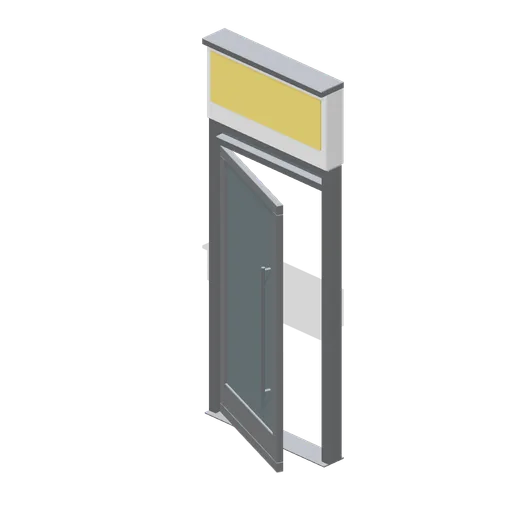 Shopfront bay, door (Laundrette and Cleaning Services)