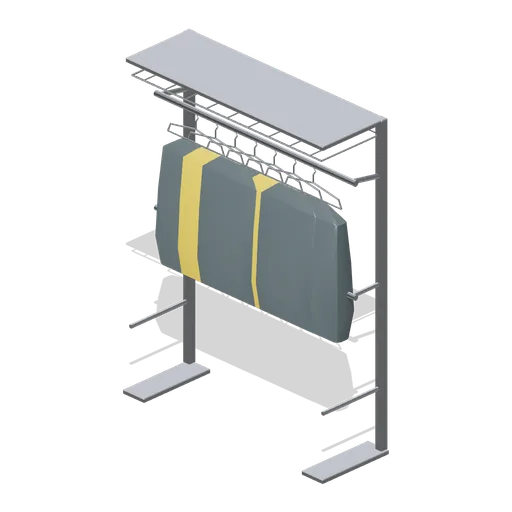 Garment hanging rail bay 1.5 m (Laundrette and Cleaning Services)