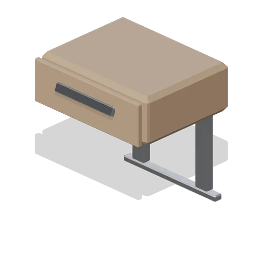 Floating bedside nightstand (Hotel and Resort Operations)