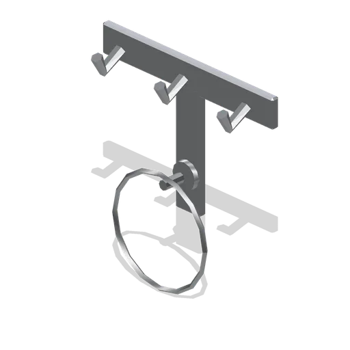 Robe hook rail and towel ring (Hotel and Resort Operations)