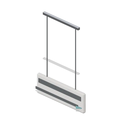 Suspended wayfinding sign (Hotel and Resort Operations)